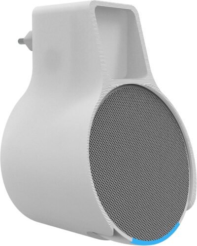 Splin Suporte All In One Tomada Para Smart Speaker Alexa Echo Pop - Amazon - Modelo Compacto (branco)