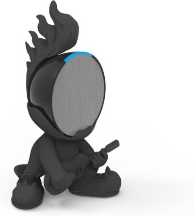 Splin Suporte Stand De Mesa para Alexa Smart Speaker Echo POP -Amazon- Star Boy (preto)