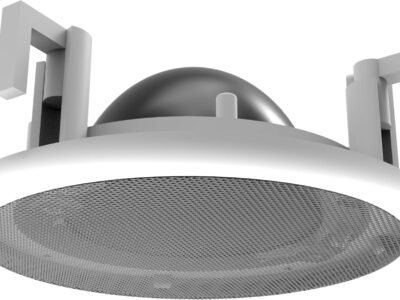 Splin Suporte Stand De Teto de Embutir para Amazon Alexa Speaker para Echo POP | Linha Pro | acabamento em Metal | Modelo Clássico (branco)