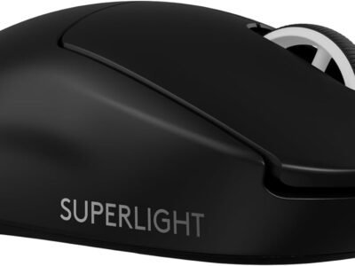 Mouse Gamer Sem Fio Logitech G PRO X SUPERLIGHT 2 com Tecnologia LIGHTSPEED, Ultraleve, Switch LIGHTFORCE, Sensor HERO 2 com 32K DPI, 5 botões programáveis e Bateria Recarregável - Preto