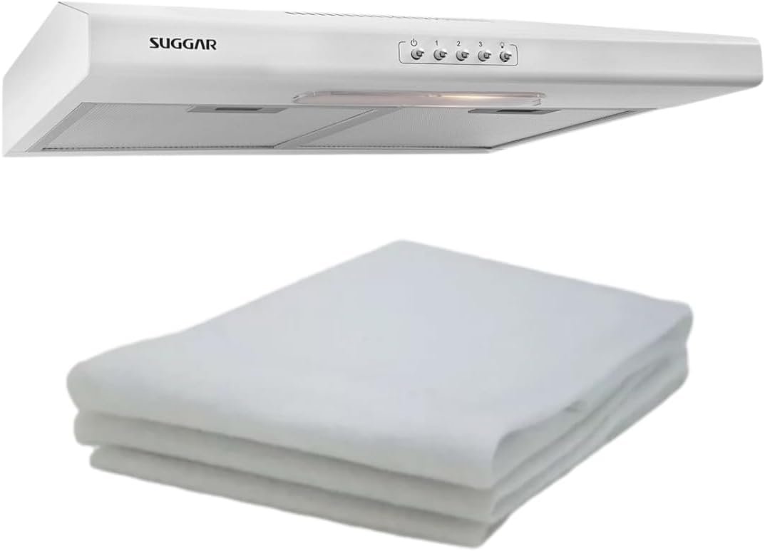 2 Filtros Manta P/Coifa Exaustor Depurador Colormaq Suggarr Branco