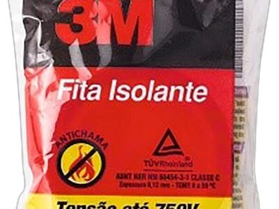 3M, Fita Isolante, 750V, 18mm x 5m, Preta