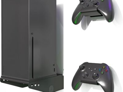 ADZ Suporte de parede Series X para console Xbox Series X, suporte de parede multifuncional inclui base de metal forte e suportes de controle Xbox