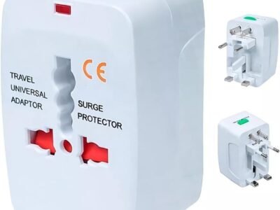 Adaptador Tomada Universal Padrão Internacional 150 Países Viagem Bivolt
