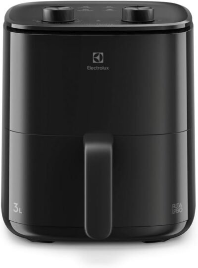 Air Fryer Electrolux por Rita Lobo 3L Preta Efficient c/Desligamento Automático 1200W (EAF05) 127V