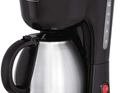 Black Decker Cafeteira Elétrica com Jarra em Inox, Porta Filtro Removível e Placa Aquecedora, 127V
