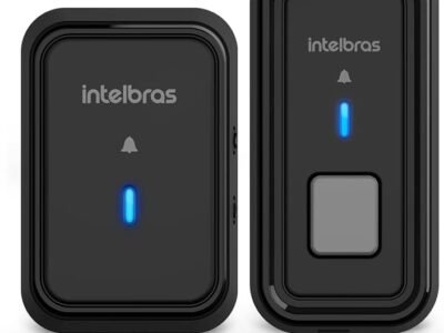 Campainha Sem Fio Com Bateria CIB 101 Preto Intelbras