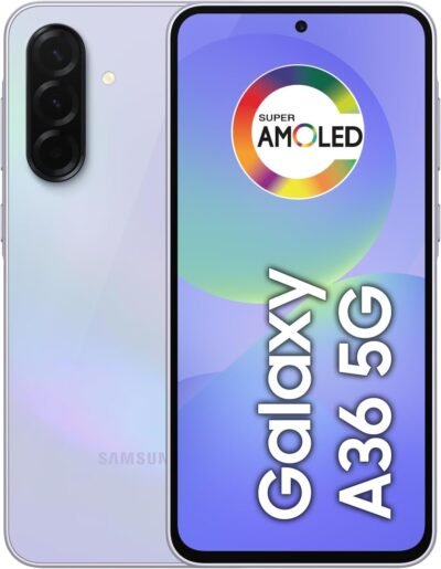 Celular Samsung Galaxy A36 5G 256GB, 6GB RAM, Câmera 50MP, IP67, Super AMOLED 6.7", Recursos AI, Violeta