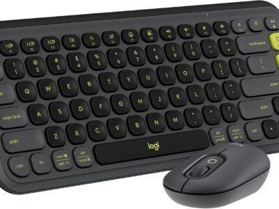 Combo Teclado e Mouse sem fio Logitech POP Icon com Teclas e Botões Personalizáveis, Clique Silencioso, Easy-Switch para até 3 dispositivos e Conexão Bluetooth - Grafite