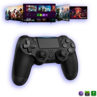 Controle Game Bluetooth para TV SAMSUNG PHILIPS TCL LG SONY Google TV Tizen Game Hub Game Pass GeForce NOW WebOS Android TV Roku TV PC QLED 3em1 4K AU7700 Cu7700 DU7700 alta compatibilidade