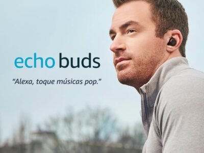 Echo Buds (Última geração): Fones de ouvido sem fio com cancelamento de ruído ativo e Alexa | Estojo de recarga sem fio