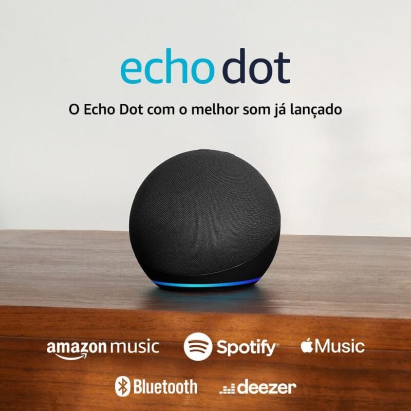 Echo Dot (Última geração) | O Echo Dot com o melhor som já lançado | Cor Preta
