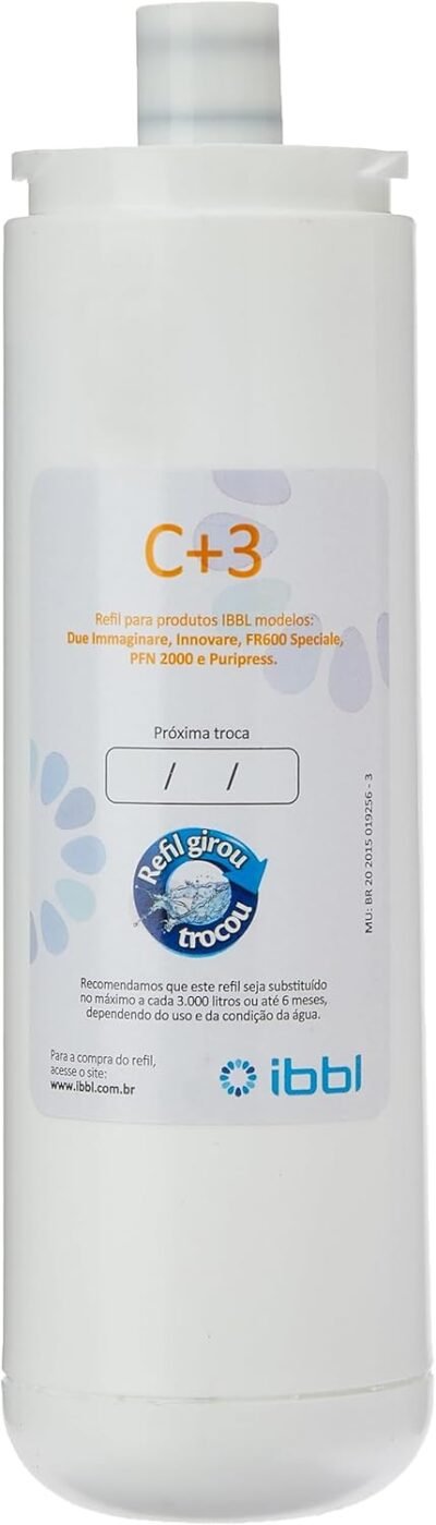 Filtro IBBL C+3 para Purificador de Água, Branco