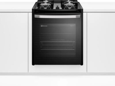 Fogão de Embutir 4 bocas Electrolux Preto Experience com Mesa de Vidro, PerfectCook e VaporBake (FE4BP) Bivolt