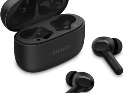 Fone de Ouvido Sem Fio TWS, PHILIPS, TAT1109BK/00, Bluetooth, Com Microfone, Até 24 horas de bateria, Preto