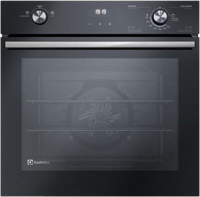 Forno de Embutir Electrolux a Gás 80L Efficient com PerfectCook360 Preto OE8GH 220v