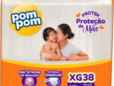 Fralda Pom Pom Protek Proteção de Mãe Mega XG 38 Unidades