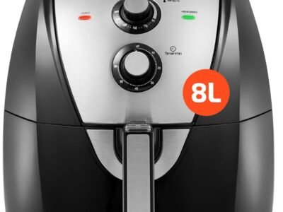 Fritadeira Sem Óleo Air Fryer 8L, Mondial, Preto/Inox, 1900W, 110V - AFN-80-BI