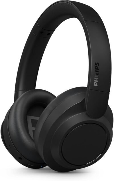 Headphone Bluetooth, PHILIPS, TAH6509BK/00, Com Cancelamento de Ruído Ativo ANC, Até 70 horas de bateria, Preto