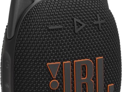 JBL Clip 5, altifalante sem fios portátil com Bluetooth, resistente à água e ao pó IP67, até 12 h de reprodução e muito mais, com Playtime Boost ativado, preto