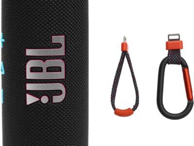 JBL Flip 7 - Alto-falante portátil à prova d'água e à prova de quedas, som profissional ousado com aumento de som AI, 16 horas de reprodução e sistema PushLock com acessórios intercambiáveis (preto