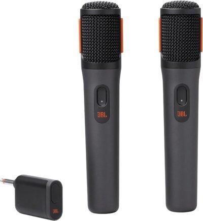 JBL, Par de Microfone Sem Fio, JBL PartyBox Wireless Mic - Preto