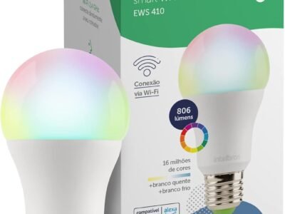 Lâmpada Smart Inteligente EWS 410 com 16 milhões de cores Wi-Fi compatível com Alexa Intelbras