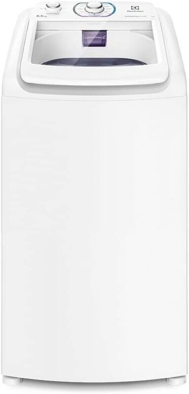 Máquina de Lavar Electrolux 8,5kg Branca Essential Care com Diluição Inteligente e Filtro Fiapos (LES09) - 127V