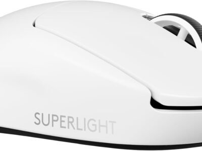 Mouse Gamer Sem Fio Logitech G PRO 2 com Tecnologia LIGHTSPEED, Design Ambidestro,4 Botões Programáveis, Sensor HERO 2 com DPI de 32K, RGB LIGHTSYNC e Switches LIGHTFORCE- Branco