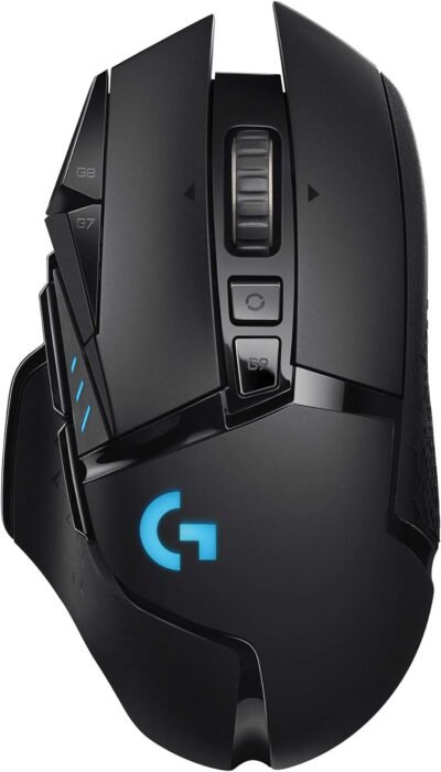 Mouse Gamer Sem Fio Logitech G502 LIGHTSPEED com Tecnologia RGB LIGHTSYNC, Ajustes de Peso, 11 Botóes Programáveis, Sensor HERO 25K e Bateria Recarregável - Compatível com POWERPLAY