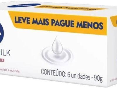 NIVEA Sabonete em Barra Pure Milk Sensitive Promo 6 un. 90g - Fórmula enriquecida com a preciosa essência do leite, proporciona uma pele macia e hidratada após o banho