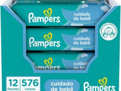 Pampers Lenços Umedecidos Cuidado de Bebê 576 unidades