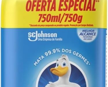 Pato Limpador Sanitário Gel, Marine, Limpeza Pesada, Banheiro e Vaso Sanitário, 750ml