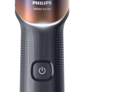 Philips Barbeador Elétrico Masculino Skin Protect, Uso Seco e Molhado, Cabeças flexíveis 360-D, com Acessório Aparador, Carregamento Rápido - X5012/05