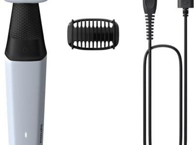 Philips Bodygroom Aparador e Raspador de Pelos para o Corpo, Uso Seco e Molhado, à Prova d’água, Bivolt – BG3007/01