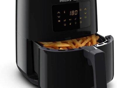 Philips Walita Fritadeira Airfryer Digital Série 3000, Preta, 4.1L de capacidade, Garantia internacional de dois anos, 127V, 1400W (RI9252/91)