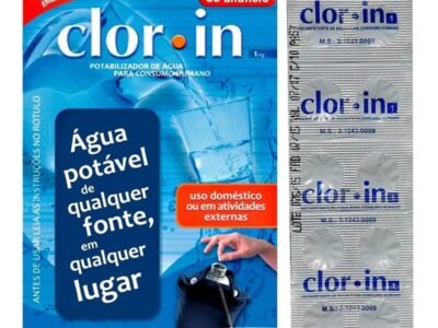 Purificador de Água Clorin 1mg Envelope com 10 pastilhas