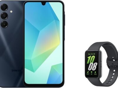 Samsung Combo Celular A16 5G 256GB - Azul Escuro + Galaxy Fit3 - Grafite
