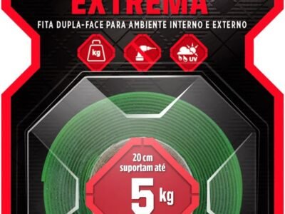 Scotch, 3M, Fixa Forte, Fita Dupla Face, Fixação Extrema, 24mm x 2m