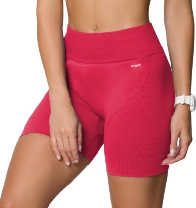 Short Academia Feminino Poliamida Selene Zero Transparência Sem Costura Fitness Adulto