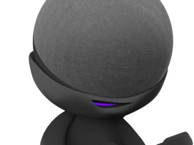 Splin Suporte Stand De Mesa para Alexa Smart Speaker Echo Dot 5 ou 4 -Amazon- Star Boy (preto)
