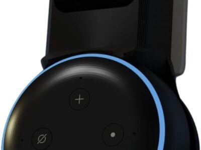 Splin Suporte de Tomada sem fio para Amazon Alexa Echo Dot 3 modelo compacto (preto) - máxima durabilidade e leveza na tomada
