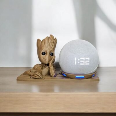 Suporte Alexa Echo Dot 4 e Echo Dot 5 Groot Guardiões da Galáxia Marvel - Presente, decoração Amazon