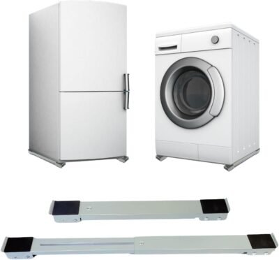 Suporte Com Rodinha, Geladeira, Fogão, Máquina de Lavar Roupa, Móveis, Base Ajustável, Reforçado, AVIBES