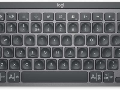 Teclado sem fio Logitech MX Keys Mini com Iluminação Inteligente, Conexão USB ou Bluetooth Easy-Switch para até 3 dispositivos e Bateria Recarregável - Grafite