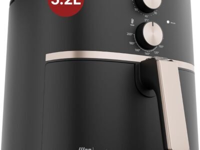 WAP Fritadeira Elétrica Air Fryer GRAND FAMILY 5,2 Litros, Temperatura Ajustável, Revestimento Antiaderente, 1500W 220V